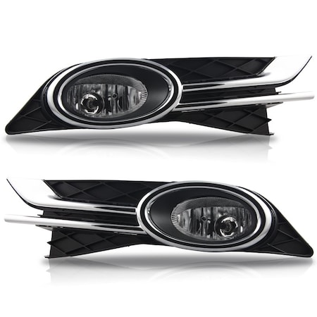 Winjet Fog Lights - Clear - Wiring Kit Included CFWJ-0402-C